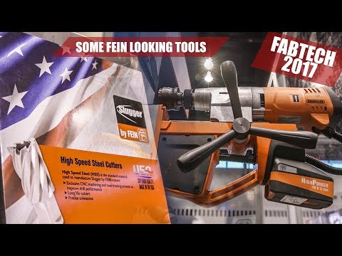 FEIN TOOLS - Battery Mag Drill, Metal Saw with Worm Drive & More -  FABTECH EXPO 2017 | JG STORIES