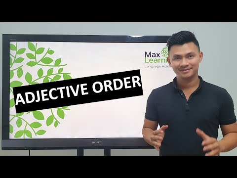 Adjective order-រៀនអង់គ្លេសជាភាសាខ្មែរ