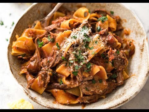 Slow Cooked Shredded Beef Ragu with Pappardelle