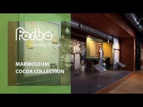 Linoleumgolv Forbo Marmoleum Cocoa 3595 Pannacotta 200cm - Youtube manufacturer video 2