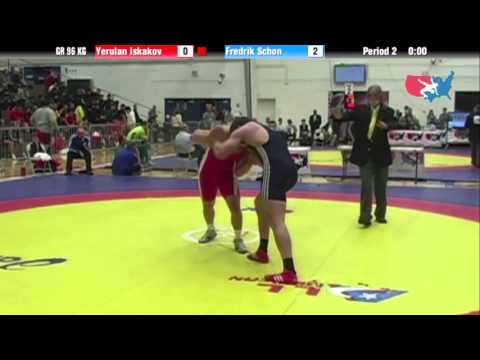 GR 96 KG   CSF   Yerulan Iskakov KAZ vs  Fredrik Schoen SWE