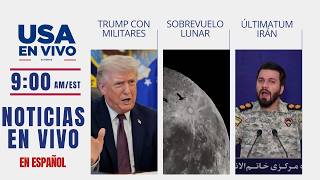 NOTICIAS EN VIVO: Rueda de prensa Trump con militares, sobrevuelo lunar Artemis II, guerra con Irán🔴 
