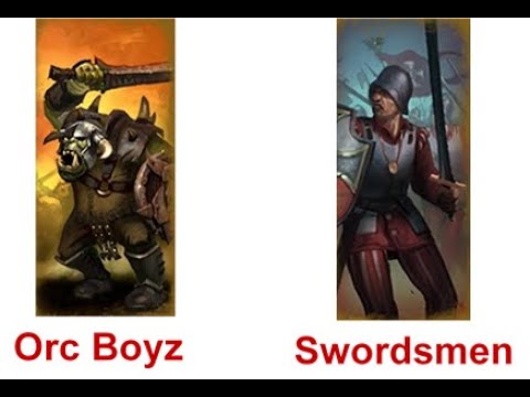 Total War: WARHAMMER 1vs1: Orc Boyz vs Swordsmen