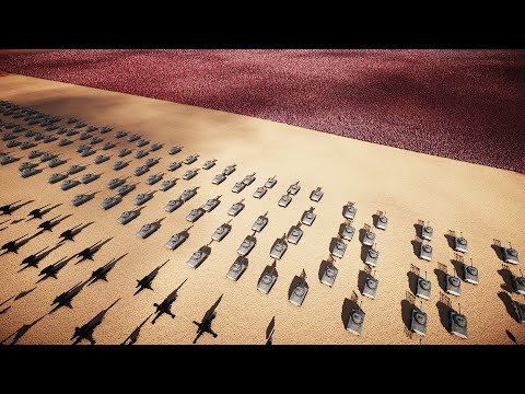 1 Million Red Coat Vs WW2 Heavy Guns | Ultimate Epic Battle Simulator 2 UEBS