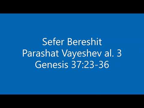 Torah Chanting - Sefer Bereshit - Parashat (Portion) Vayeshev al. 3