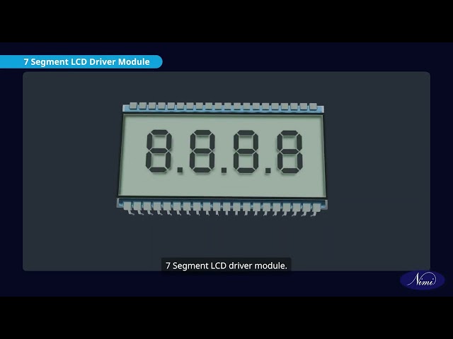 Demonstrate LCD Display Module and its Decoder/driver ICs 