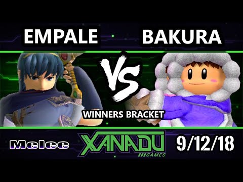 S@X 267 SSBM -  Empale (Marth) Vs.  Bakura (Ice Climbers) Smash Melee Winners Bracket