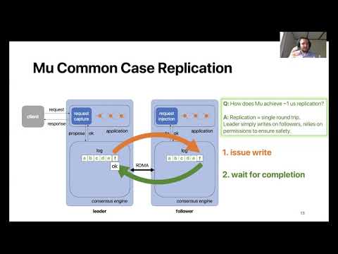 OSDI '20 - Microsecond Consensus for Microsecond Applications