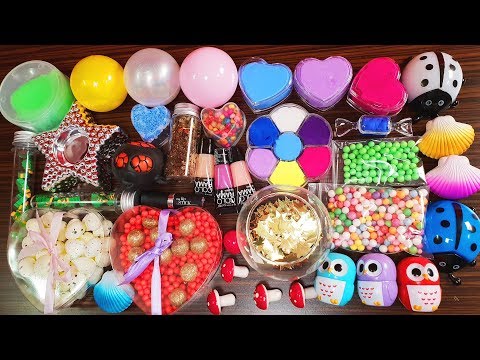 Mixing All My Store Bought Slime into Glossy Slime - Slime Smoothie Video