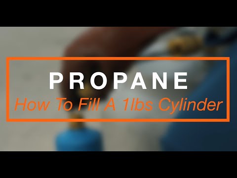 How To Fill A 1 lbs Refillable Propane Cylinder