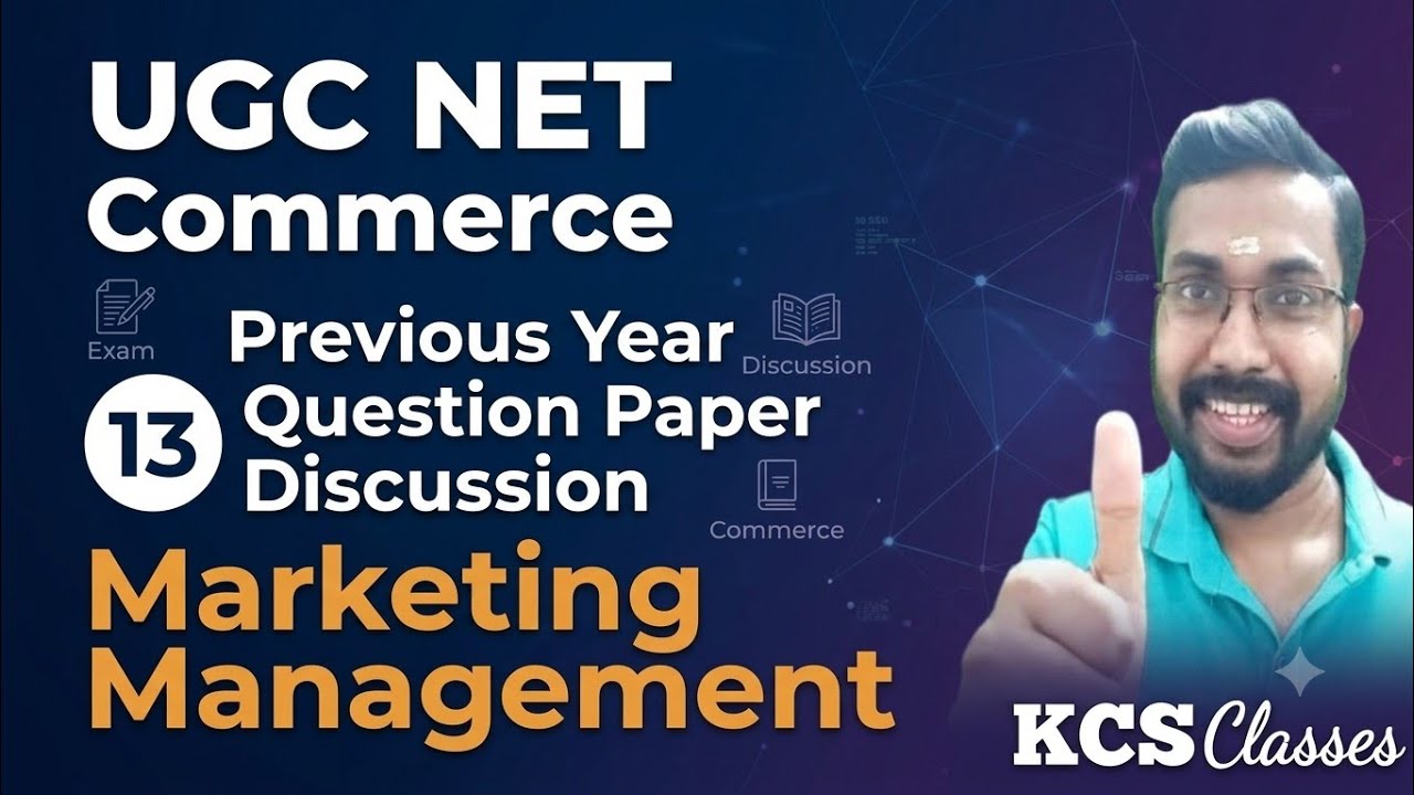 UGC NET Commerce Previous Year Question Paper Discussion-13|Marketing Management 
