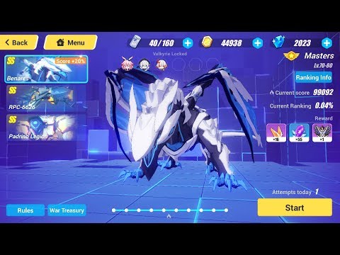 [Honkai Impact 3] Memorial Arena W47 - Benares (36480), RPC (30986), Padrino (31626)