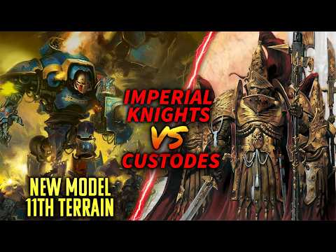 Freeblade Company Imperial Knights vs Custodes RBF84 #warhammer40k #battlereport