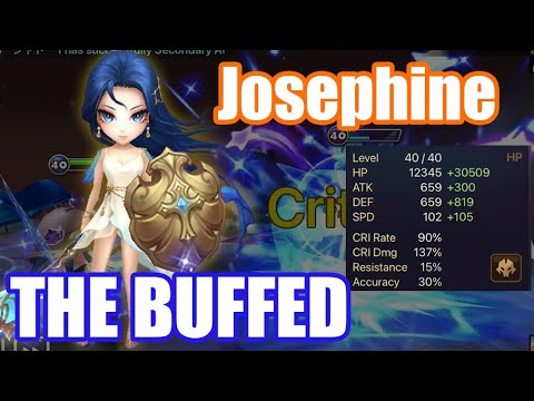 【Summoners War | Curry's RTA】THE BUFFED Josephine, she is so strong and skill1 is powerful!