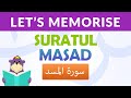 Memorise Suratul Masad With ZAKY