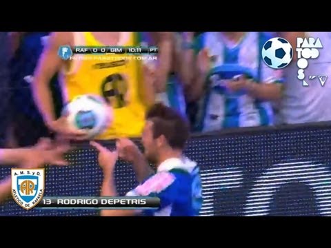 Gol de Depetris. Rafaela 1 - Gimnasia LP 0. Fecha 6. Torneo Inicial 2013. Fútbol Para Todos