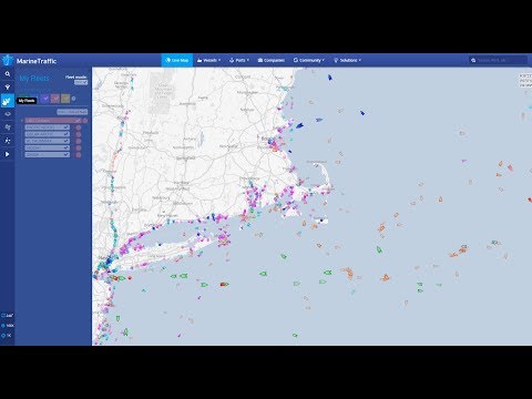 Part of a video titled Basic User | MarineTraffic Online Services - YouTube