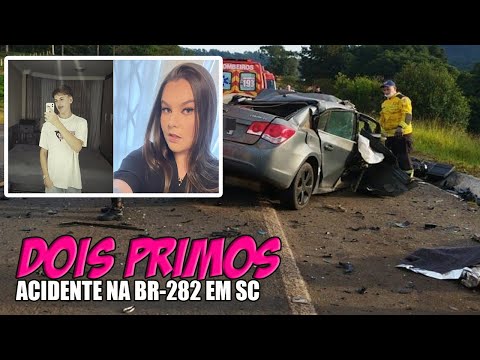 (( TRAGÉDIA EM SC )) VÍDEO MOSTRA acidente que MATOU dois primos na BR-282 em São José do Cerrito SC
