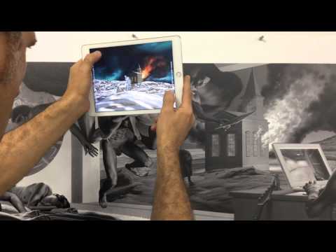 Artist Nicola Verlato demonstrates Wanderlust for his painting Burzum