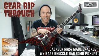 Video thumbnail for Gear Rip Through: Jackson Maul Crackle RR24 with Bare Knuckle Nailbomb Pickups by Between Two Amps