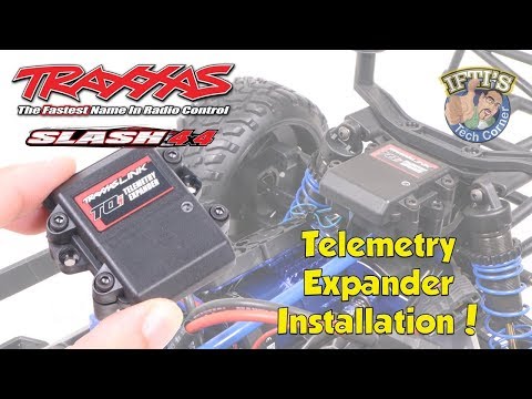 #17 Traxxas Slash 4X4 : Telemetry Expander 6550 & Mounting Kit 6555 - Installation!