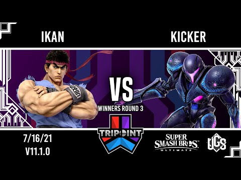 Tripoint Smash 105 - Winners Round 3 - Ikan(Ryu) Vs. Kicker(Dark Samus)