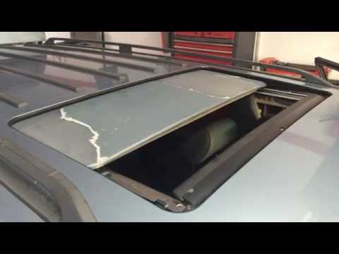 Freeing up a Sticking Tilting Sunroof Panel