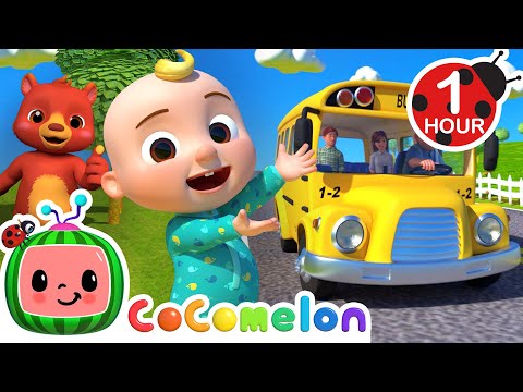 [ 1 HOUR LOOP ] Wheels On The Bus! ????????| Fun Learning Cocomelon Loops | Nursery Rhymes & Kids Songs