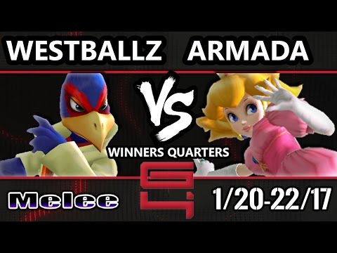 Genesis 4 SSBM - G2 Westballz (Falco/Fox) Vs. [A] Armada (Peach) Smash Melee Winners Quarters
