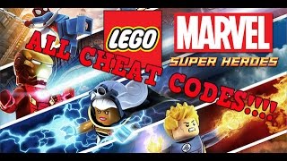 LEGO MARVEL SUPERHEROES: ALL CHEAT CODES!!!!