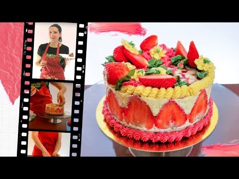STRAWBERRY CAKE WITHOUT MILK AND EGGS