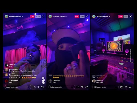 Brandon Finessin Plays Beats For 2 Hours On IG Live (May 3, 2021)