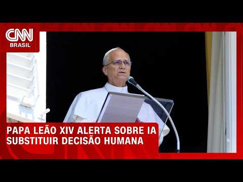 Papa Leão alerta sobre IA substituir decisões humanas; veja no Prompt CNN | PRIME TIME