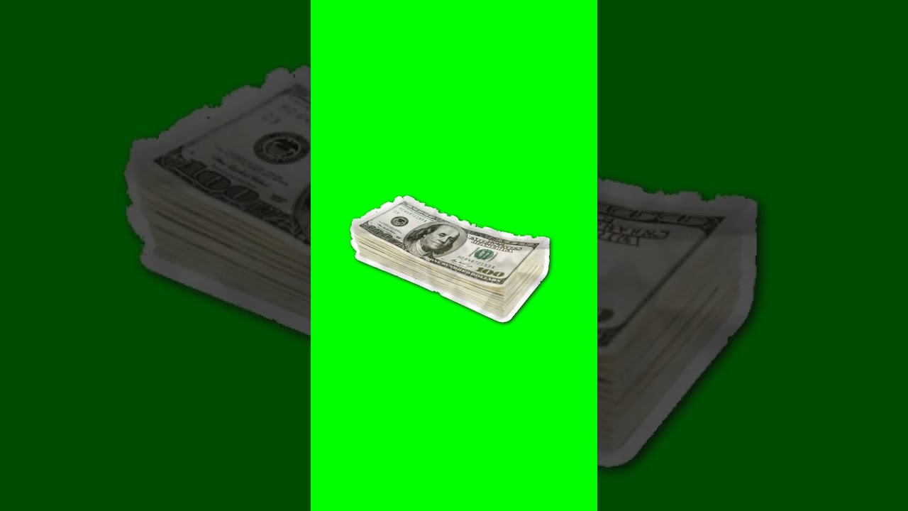 money paper effect Green screen #capcut #greenscreen