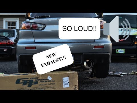GReddy RS Exhaust (evo x install)