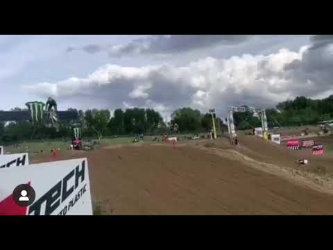 Arminas Jasikonis crash mxgp mantova 2020