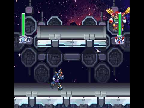 Mega Man X4 - X's Ultimate Armor is a little bit... glitched.