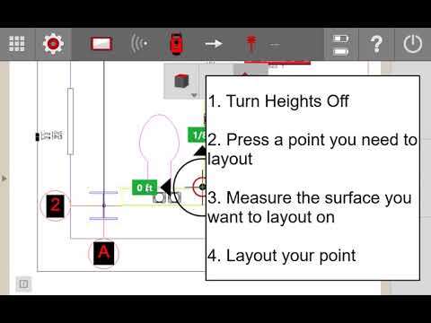 Hilti PLC 400 Tutorial - APPLICATION - How to use your Laser for 2D layout with the PLC 400