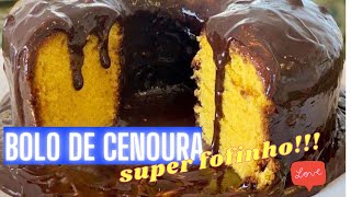 Bolo de cenoura fofinho recheado