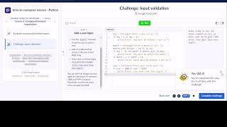 Challenge Input Validation Khan Academy