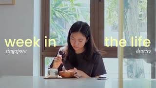 life in singapore 🌿🍵 matcha mornings, room decor, sushiro buffet