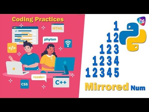 Python Mirrored Number Pyramid Pattern Pattern Programs In Python Python Programs Harisystems