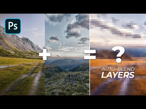 How To Auto Blend Layers in Photoshop | Photoshop Tutorial