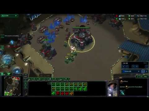 Starcraft II: TvT scan for best engagement position