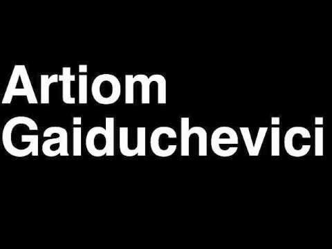 How to Pronounce Artiom Gaiduchevici FC Dacia Chisinau Football Goal Penalty Kick Yellow Red Card