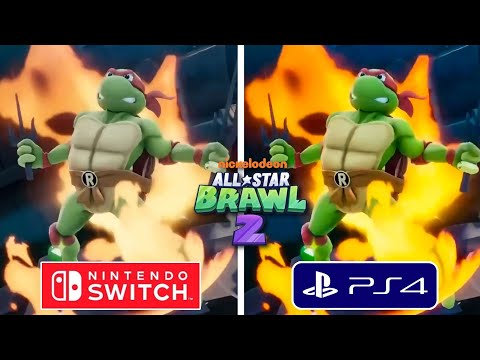 Nickelodeon All Star Brawl 2 PS4 vs Nintendo Switch Graphics Comparison
