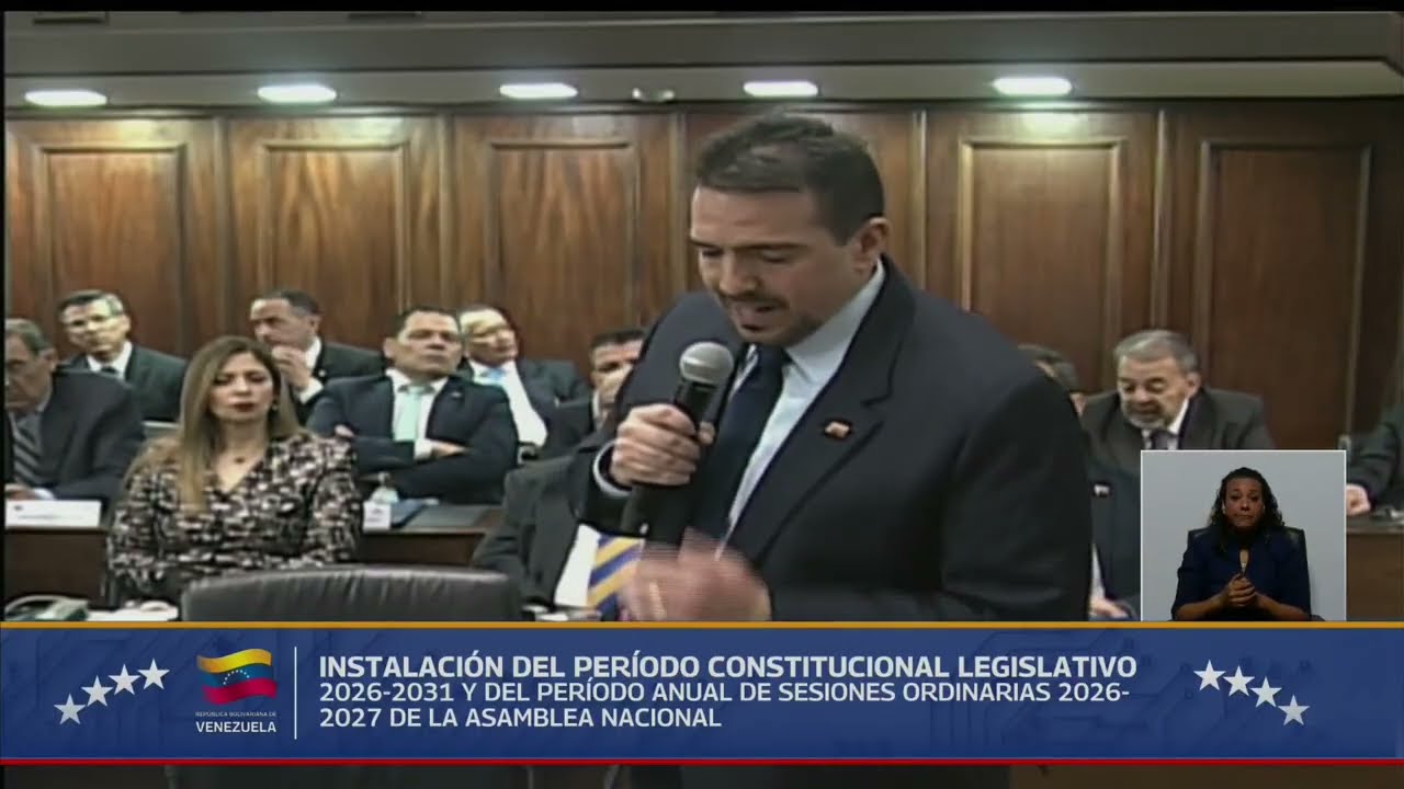Stalin González y Timoteo Zambrano, diputados opositores en la Asamblea Nacional, 5 enero 2026