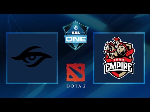 Dota 2 - Team Secret vs. Empire - Game 1 - ESL One Manila 2016 - Group B Initial Match
