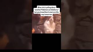 Wait until she see’s there’s more coming tomorrow too #funny #collectiblecards #pokemoncards #cards