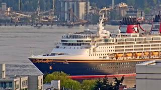 🔴 LIVE: Disney Wonder Cruise Ship in Vancouver | Canada Place View | Alaska Cruise | May 25